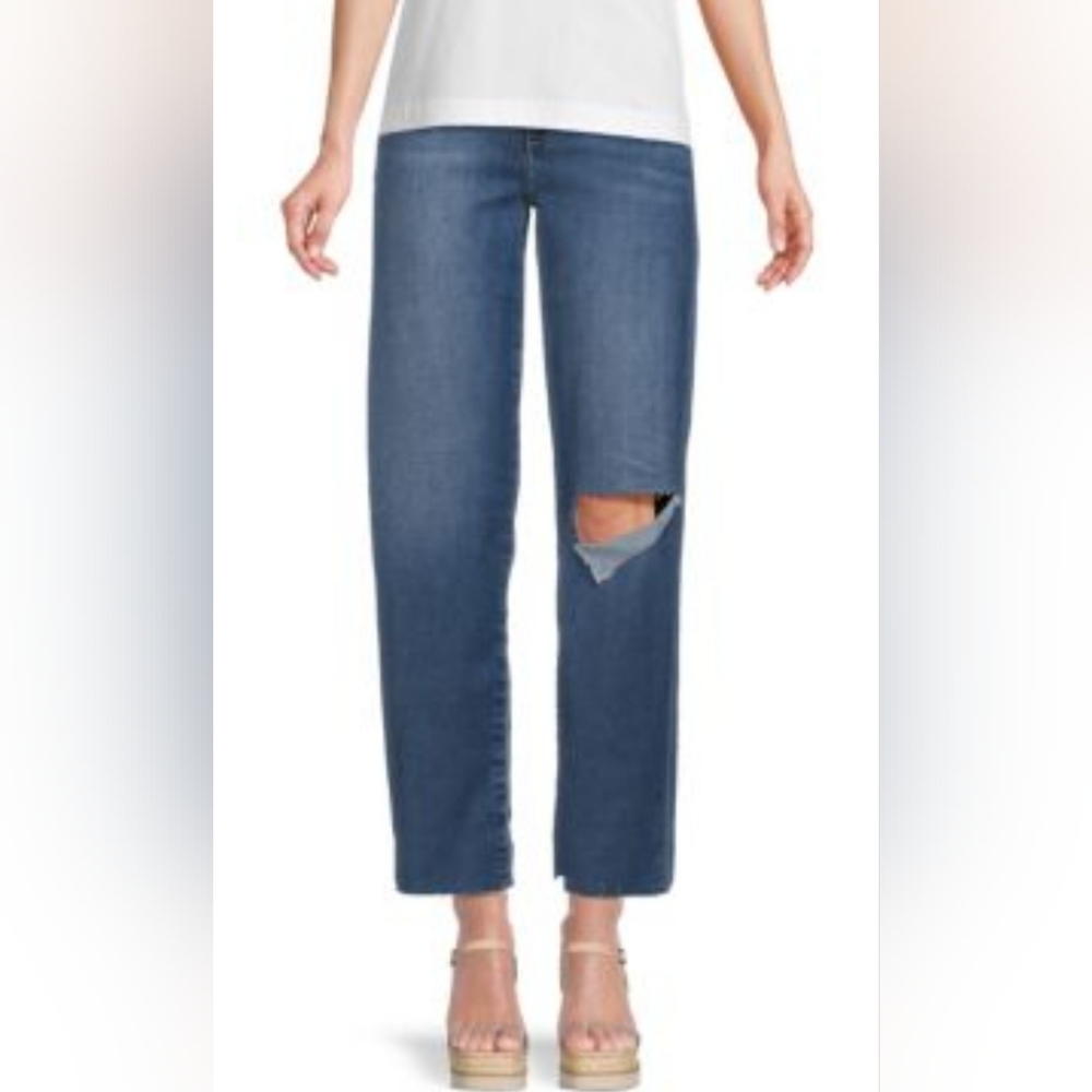 Joe's Jeans Pollera Raw Hem Boyfriend Denim Flawless Jeans Size 26/4 $168 NWT